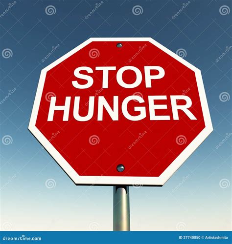 Stop Hunger Stock Illustration Illustration Of Extend 27740850