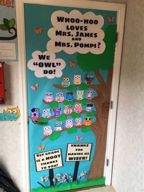 Teacher Appreciation Owl Theme Door Teacher Appreciation Doors Owl