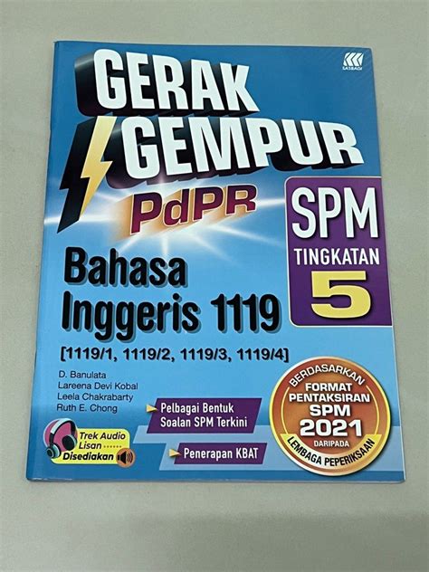 ENGLISH GERAK GEMPUR SPM KSSM TINGKATAN 5 Hobbies Toys Books