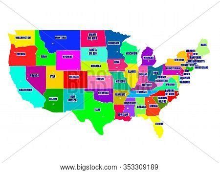 Map Usa Regions. Image & Photo (Free Trial) | Bigstock