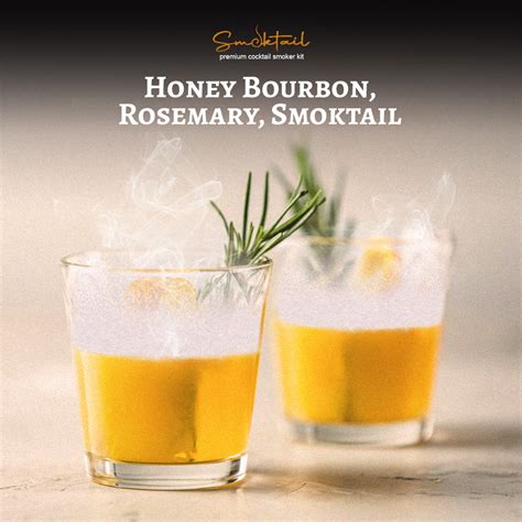 Honey Bourbon Rosemary Smoktail Cocktail Smoker Kit SMOKTAIL