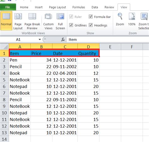 How To Freeze A Row In Excel Xcelnote