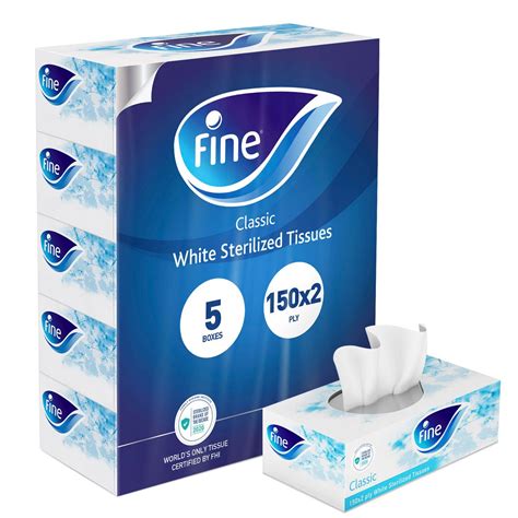 Fine Facial Tissue Classic Sterilized 2ply 5 X 150 Sheets Online At