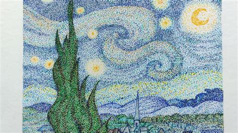 La Noche Estrellada Puntillismo The Starry Night YouTube