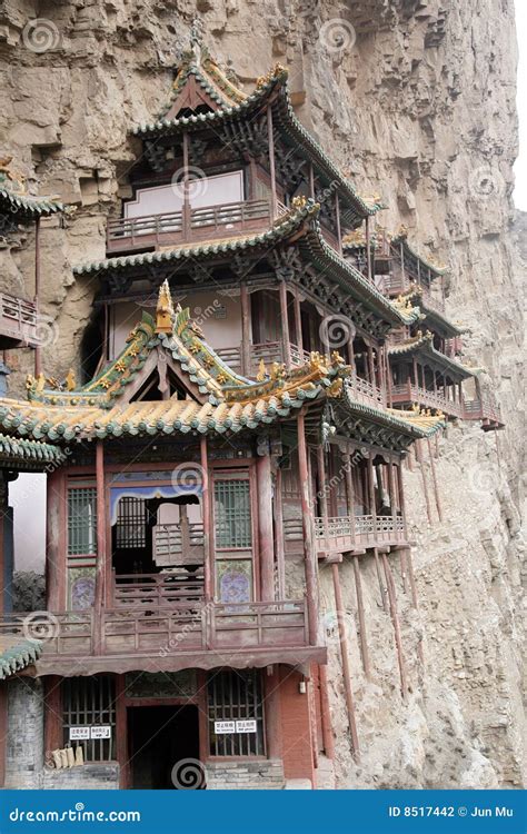 The hanging temple stock photo. Image of stone, chinese - 8517442