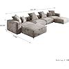 Amazon Jach Oversized Modular Sectional Sofa U Shaped Deep