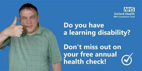 People With Learning Disability Make Sure To Have Your Annual Health