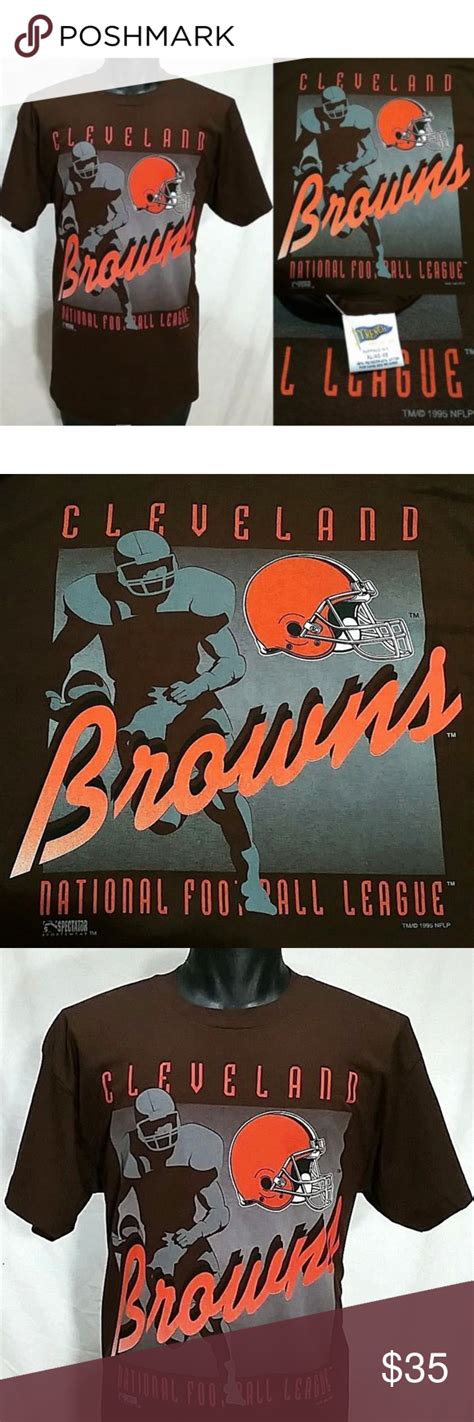 Nos Vintage S Cleveland Browns T Shirt Xl New Old Stock True S Vtg