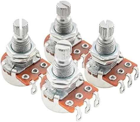 Alpha Mini B250K Metric Potentiometers Split Shaft Linear Taper Pots