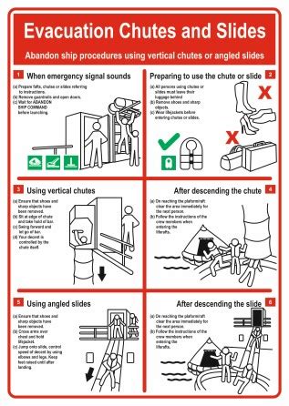 Self Adhesive Poster Evacuation Chutes Slides Products Traconed