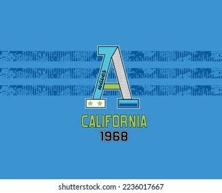 California Graphic Design Concept City Stock Vector (Royalty Free ...