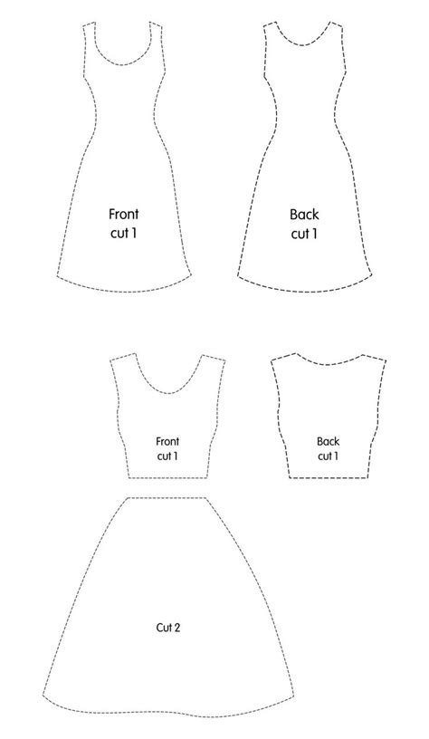 Printable Barbie Doll Clothes Patterns | Sewing barbie clothes, Barbie ...