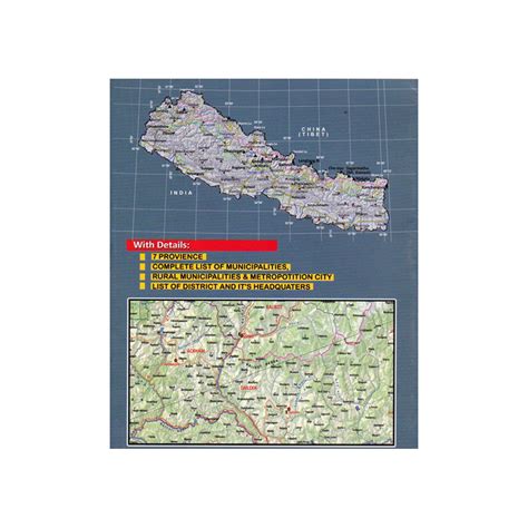 Political Map Of Nepal N706 Himalayan MapHouse