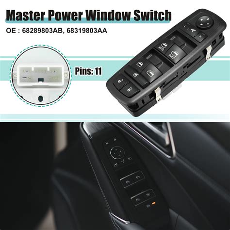 Acropix Car Front Left Driver Side Master Power Window Switch Fit For Jeep Grand Cherokee Pack