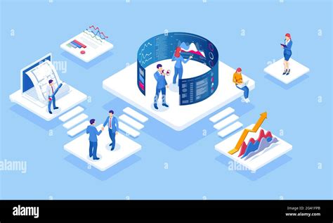 Isometric Concept Of Business Analysis Analytics Research Strategy Statistic Planning