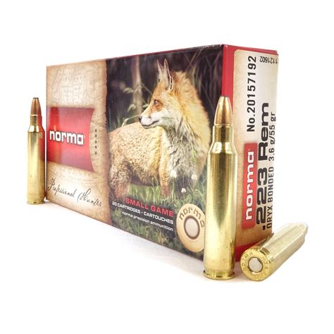 Norma 223 Rem 55gr Oryx Lead Livens Gun Shop Sako Centerfire