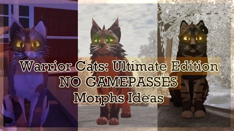 Warrior Cats No Gamepasses Skins Ideas 9 Roblox Youtube