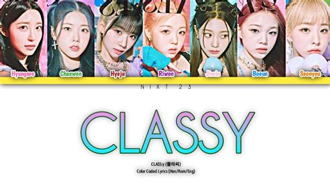 Class Y Classy Color Coded Lyrics Han Rom Eng Official