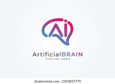 Brain Logo Brain Letter Ai Combination Stock Vector (Royalty Free ...