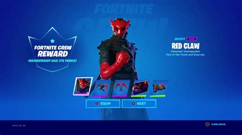 NEW RED CLAW CREW PACK ARRIVES IN FORTNITE SHOWCASE REVIEW YouTube