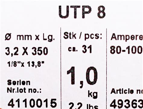 Bohler Mma Elektroda Spawalnicza Do Eliwa Utp X Kg