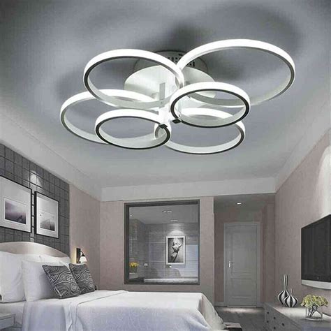 Lampadario Led Plafoniera Moderno Con Anelli Cerchi Watt Lm