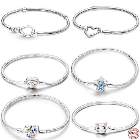 Bracelet Perl En Argent 925 Pour Femme Cadeau De Bijoux N Ud Extron