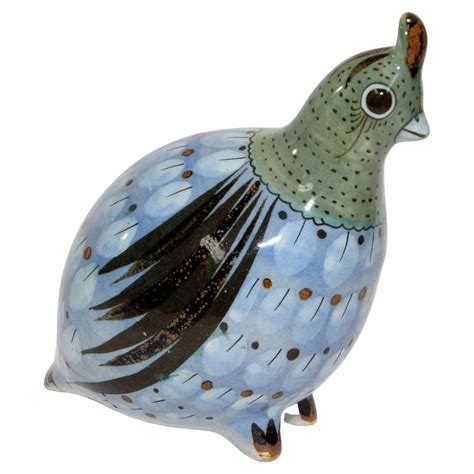 Mexican Tonala Hand Painted Colorful Pottery Dove For Sale At Stdibs