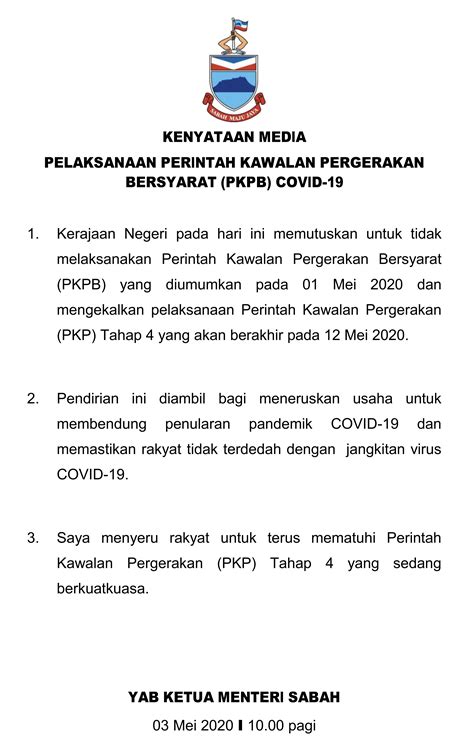 Contoh Surat Rasmi Kepada Ketua Menteri Sabah Portal Rasmi Jabatan