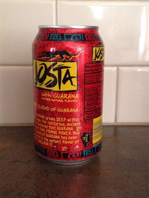 Josta Soda - Full Can - 1997 Pepsi product failed soda-energy drink ...