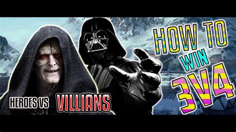 HOW TO WIN A 3V4 Heroes Vs Villians Star Wars Battlefront INSANE