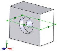 2020 SolidWorks Einfügen von Bibliotheks Features auf einer Ebene