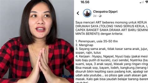 Pantas Lowongan Kerja Art Gaji Rp Juta Cleopatra Eks Jkt Curhat