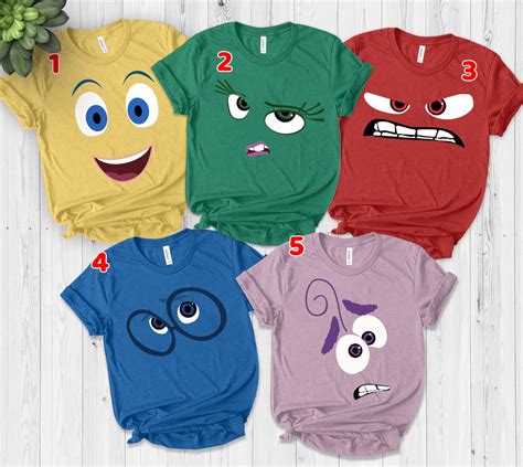 Inside Out Characters Costume Inside Out Shirt Inside Out Etsy Australia