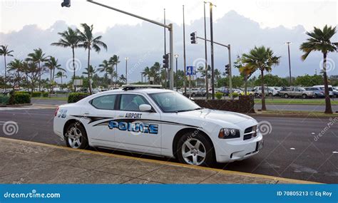 An Airport Police Car At The Kahului Airport Editorial Stock Photo