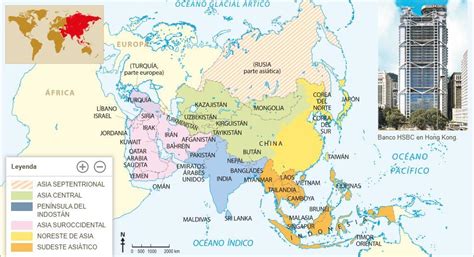 ¿cuáles Son Los Límites Geográficos De Asia Por Los Cuatro Puntos Cardinales Brainlylat