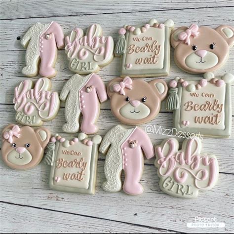 We Can Bearly Wait Baby Shower Sugar Cookies Etsy