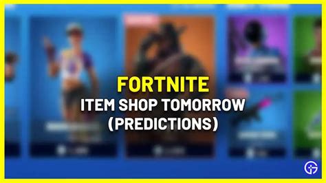 Fortnite Item Shop Tracker Prediction For Tomorrow