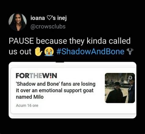 Milo The Goat Shadow And Bone Crow Books Shadow The Grisha Trilogy