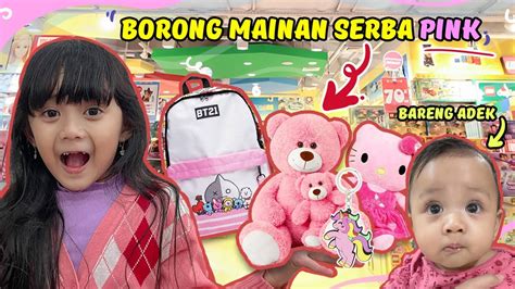 Samantha Borong Mainan Serba Pink Bareng Adek Di Mall Youtube