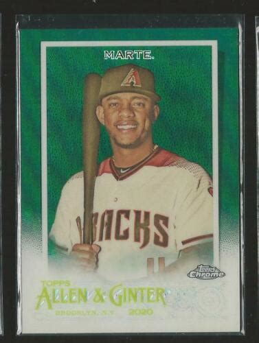 Topps Allen Ginter Chrome Ketel Marte Diamondbacks Green