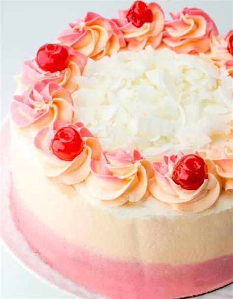 Malibu Sunset Layer Cake A Boozy Tropical Layer Cake