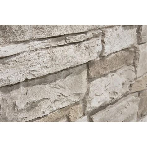 Urestone 24 In X 48 In Ledgestone Almond Taupe Stone Veneer Panel