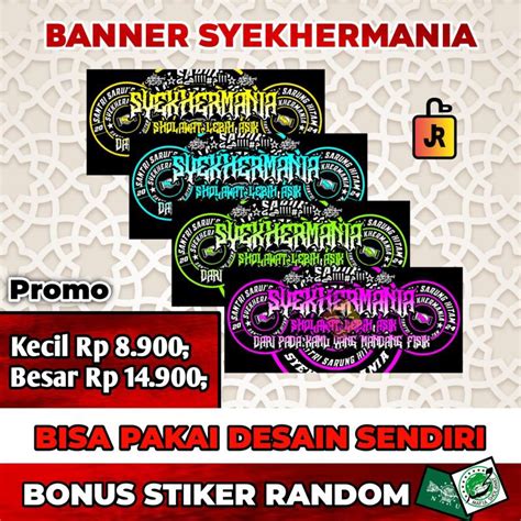 Jual Banner Sholawat Syekhermania Desain Terbaru Shopee Indonesia