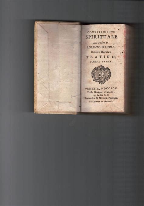 Combattimento Spirituale Libro