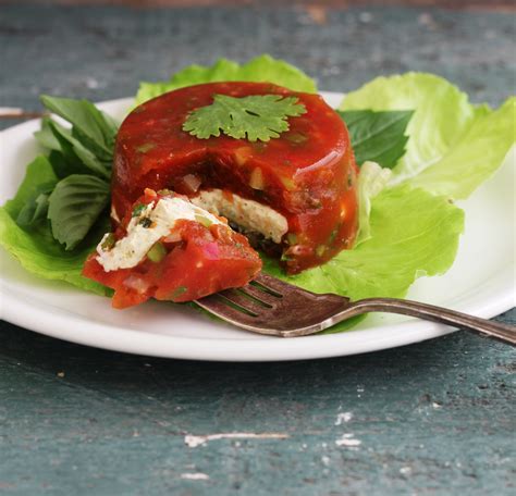 Tomato Gazpacho Aspic Recipe