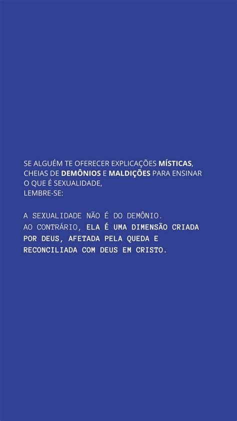 O Diabo Não é O Pai Do Sexo Ele é O Pai Da Mentira David Riker