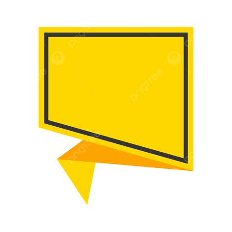 Origami Style Speech Bubble Banner Bubble Banner Origami Bubble Png