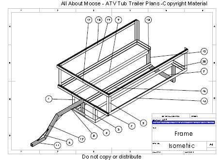 ATV Trailer Plans Tub Trailer | Atv trailers, Trailer plans, Utility ...