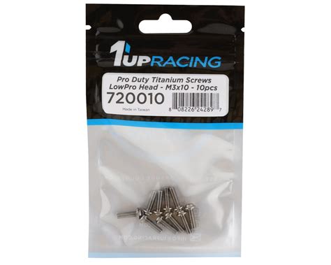 1UP Racing Titanium Pro Duty LowPro Head Screws 10 3x10mm